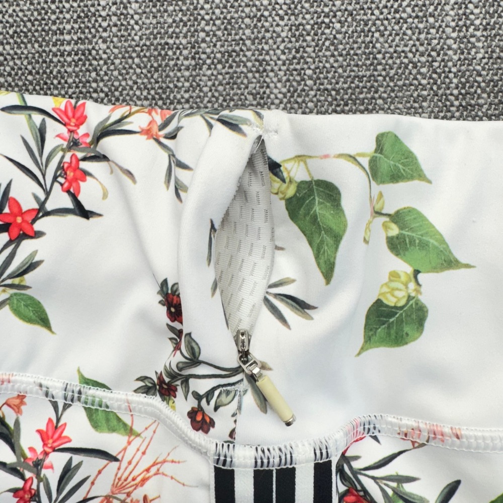 Athleta Contender Blossom Floral 7/8 Running Tights Medium Side Stripe - Picture 2 of 16